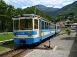 TPC /ASD - Pendellzug  mit Steuerwagen Bt 431 und mit Triebwagen BDe 4/4 404 bei der Haltestelle Aigle-Depot am 29.07.2007