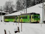 TPC - Aigle-Sépey-Diablerets mit Triebwagen BDe 4/4 N° 402 in Les Echenards - 19.01.2015  