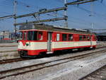 travys / YsteC - BFS-Fotofahrt mit dem Triebwagen Be 4/4 15 in Yverdon le Bains am 05.05.2018