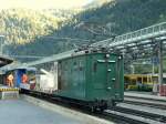 WAB - Rangierarbeiten mit dem Oldtimer He 2/2 64 in Lauterbrunnen am 16.09.2011