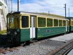 2 Kl Steuerwagen Bt 213 im Bahnhofareal der Kleinen Scheidegg am 06.09.2006