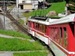 zb - Regio mit dem Triebwagen BDeh 4/4 1 nach Luzern unterwegs auf der Zahnradstrcke am 01.08.2010