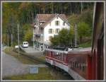 Ab Fahrplanwechsel wird hier beim Restaurant Grnenwald kein Zug mehr halten, denn dann  kommt der 4km lange Umfahrungstunnel in Betrieb.