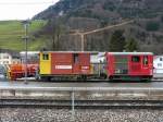 ZB - X 291 und Tm 2/2 101 abgestellt in Dallenwil am 03.01.2014