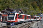 ABeh 161 015  Interlaken  der Zentralbahn steht beim Bahnhof Brienz. Die Aufnahme stammt vom 10.10.2018.