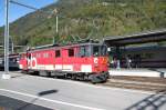 ZB Gepcktriebwagen De110 021-3 beim umsetzen in Interlaken-Ost.03.10.12