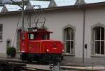 Die Rangierlok 171203 der Zentralbahn stand am 18.5.2009
im Depot Meiringen.