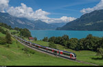 Ein Luzern-Interlaken-Express bestehend aus einem FINK und einem ADLER fährt am 11.