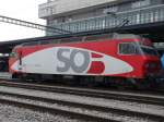 SOB - E-Lok Re 4/4  456 142-9 im Bahnhof von Frauenfeld am 04.01.2008