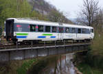 SOB/OeBB: Seit dem 9. April 2017 ist der ehemalige SOB Steuerwagen BDt 50 48 80-35 191-2 in der Klus bei Balsthal abgestellt. Beim IFA ersetzt er den ehemaligen BLS Be 2/4 201 aus dem Jahre 1935. Wie meine unter ID 854632 eingestellte Aufnahme vom 17. März 2015 zeigt, befindet sich dieses Fahrzeug in einem derart schlechten Zustand, dass es demnächst abgebrochen wird. Besonders zu beachten ist das Spiegelbild in der Dünnern der beiden RM Personenwagen, die sich ebenfalls seit längerer Zeit im Besitze der IFA befinden. (10.4.2017).
Foto: Walter Ruetsch
   