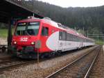 Einer der wenigen  neuen  Fahrzeuge der SOB (Sdostbahn) ist der NPZ (Neuer Personenzug)566 080-8  Rothenturm .