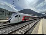 SOB - RABe 526 008-8 abgestellt im Bhf. Chur am 29.03.2024