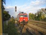 Re 446 018-4 am 17.10.08 als Lokzug in Burghalden