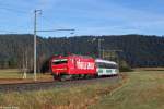 Re 456 094 mit VAE 2410 am 18.10.2014 bei Altmatt.