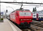 SOB - Re 4/4  456 094-2 vor dem Voralpenexpress in Rapperswil am 25.04.2015