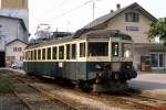 Be 4/4 106 der Sensetalbahn im Mai 1980 in Gümmenen.