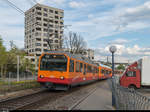 SZU Uetliberg Be 4/4 527 führt am Abend des 10.