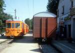 Zrich SZU Uetlibergbahn Bahnhof Uetliberg im August 1986.