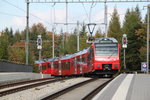SZU Zweispannungstriebzug Be510 bei der Einfahrt in die Endstation Uetliberg (810m.ü.M.)22.10.16