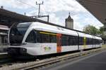 SCHAFFHAUSEN (Kanton Schaffhausen), 12.05.2023, 755-4 der Thurbo AG als S-Bahn-Zug der Linie Schaffhausen-Singen(Hohentwiel (S-Bahn Schaffhausen) im Bahnhof Schaffhausen