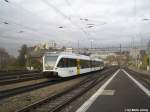 RABe 526 765-3 durchfhrt am 12.11.09 Winterthur als Dienstzug.