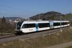 RABe 526 753-9 befindet sich am 16.3.12 bei Eschlikon.