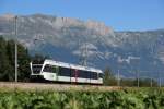 SBB thurbo 792-7 fhrt am 18.08.12 als Regionalbahn von Buch S.G. nach Sargans, hier kurz vor dem Halt in Sevelen.