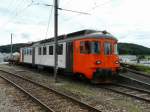 tpf - Triebwagen Xe 4/4 94 85 753 7 176-0 (ex Thurbo) abgestellt im Bahnhofsareal von Courtepin am 14.09.2013