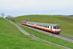 Der  neue  Schlerzug im Valle de Joux: ABt 202, B EWI 50 85 20-33 301-7 und RBDe 567 315, alle drei Ex.