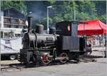 Es wird nicht Umgespurt: In Brienz führt die Meterspurstrecke der Brünig Bahn vorbei und die 80 cm Spur Strecke der Brienzer Rothornbahn führt auf das Brienzer Rothorn.