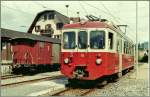 Der CEV BDeh 2/4 N° 75 in Blonay im Sommer 1985 (Gescanntes Foto).