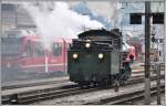 Die G 4/5 108  Engiadina  ist auf dem Weg ins Lokdepot Landquart. (05.05.2014)