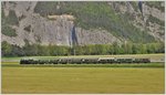 Muttertags Dampfextrazug Davoser Rundfahrt mit G 4/5 107  Albula . Zwischen Chur West und Felsberg. (08.05.2016)