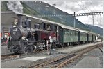 UNESCO Welterbetag bei der RhB. Lok G 3/4  Heidi  ist bereit für die Pendelfahrten zwischen Samedan und Pontresina. Samedan. (12.06.2016)