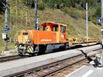 RhB - Tm 2/2 Nr. 116 von Schöma, bei Rangierarbeiten im Bahnhof von Susch, am Freitag, dem 13.09.2019