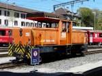 RhB - Rangierlok Ge 3/3 215 im Bahnhof von Chur am 07.05.2009