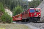 Rhb Ge4/4' 606 - Wiesen c/o - 02.05.2008