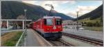 R4367 mit Ge 4/4 II 615  Klosters  in Zernez. (19.07.2020)