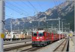 RE 1724 nach Disentis/Mustr mit Ge 4/4 II 625  Kblis  verlsst Chur.