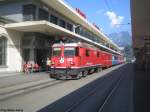 Ge 4/4'' 623 ''Bonaduz'' steht am 22.9.09 mit einem Regio nach Arosa in Chur, Bahnhofplatz