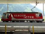 RhB Ge 4/4 III (Glacier on Tour) im Bahnhof Disentis, 29. Juni 2008