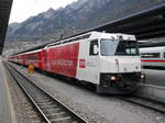 RhB - Ge 4/4 645 mit Personenzug nach St.Moriz im Bahnhof Chur am 25.11.2016