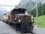 RhB Ge 6/6 I 412 mit dem Alpine Classic Pullman Express anlsslich des Jubilum 100 Jahre Albulalinie am 17.08.03 in Preda