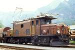 RhB - Ge 6/6 I 413 am 13.05.1991 in Untervaz - Elektrische Streckenstangenlokomotive - bernahme 17.06.1929 - SLM3296/BBC2966/MFO - 940 KW - Gewicht 66,00t - LP 13,30m - zulssige Geschwindigkeit 55