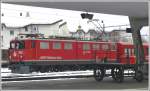 Ge 6/6 II 603  St.Moritz  in Samedan. (10.03.2009)
