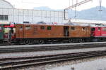 Für 1 Jahr zurück in ihrer alten Heimat Graubünden.Überführung der RhB Gleichstromlok ex.Berninabahn Ge 4/4 Nr.81 (1916) nach Pontresina.Sie kam per Strassentransport von der