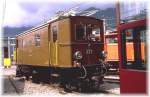 RhB,Oldtimer Lok Ge2/4 No.222 im Depot Landquart