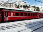 RhB - Personenwagen 2 Kl. B 2429 in St. Moritz am 15.02.2014