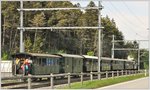 Muttertags Dampfextrazug Davoser Rundfahrt mit G 4/5 107  Albula . Bei Ems Werk aus dem Auto fotografiert. (08.05.2016)