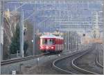 Der Regio nach Rhzns nhert sich der neuen RhB Haltestelle Chur Wiesental. (08.12.2007)